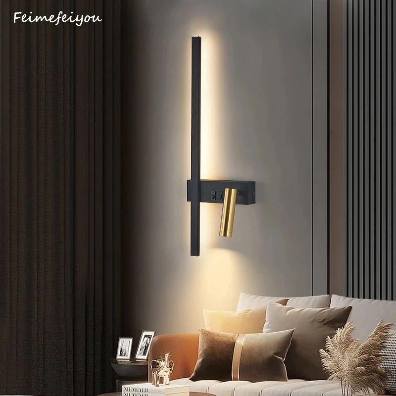Nordische Wand leuchten moderne LED-Leuchten für Raum dekoration Innen Nachttisch lampe Wohnzimmer Sofa Hintergrund Wand leuchte Lampen