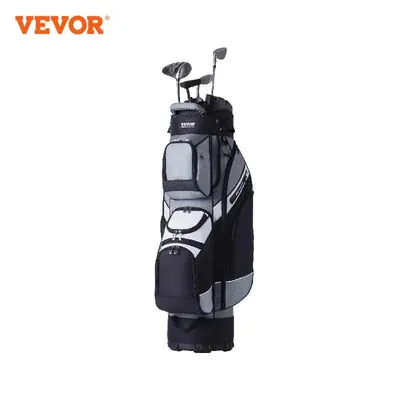 VEVOR Golf Cart Bag with 14 Way Organizer Divider Top 13 Pockets Cart Bag Durable Golf Bags with