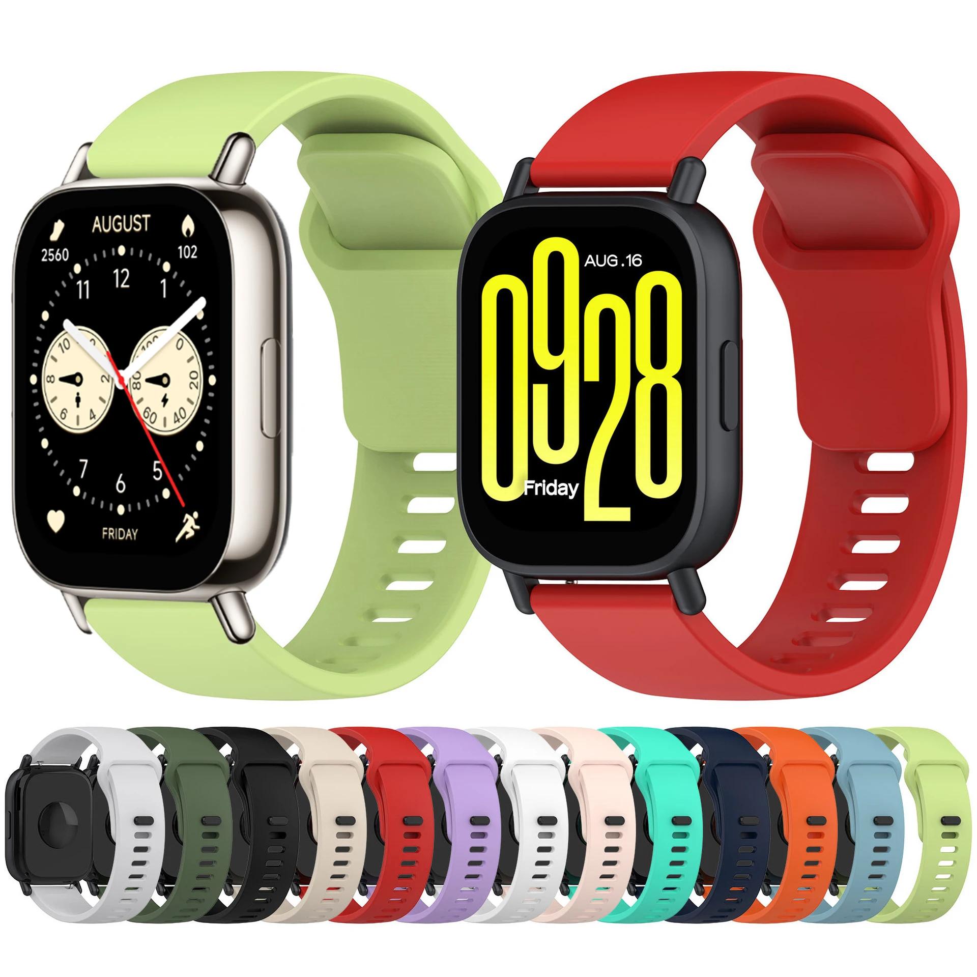 Silikon 22mm Armband Für Xiaomi Redmi Uhr 5 Aktive Weiche Lüften Sport Armband Für Redmi Smart Uhr 5 lite Handgelenk Band Image