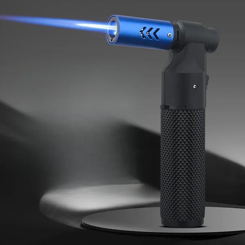 Spritzpistole Fackel Blue Flame Jet Gas Feuerzeug Küche Kochen Rauchen Zubehör Winddicht Turbo Schmuck Schweißen Zigarre Feuerzeuge Image