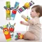 0-12 Monate Baby Spielzeug Baby Rasseln Spielzeug Tier Socken Handgelenk Riemen Rassel Kinder Fuß