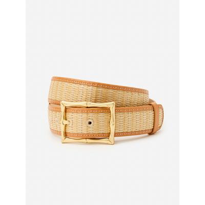 J.McLaughlin Women's Ocean Drive Belt Natural/Soft Vachetta, Size Large | Leather