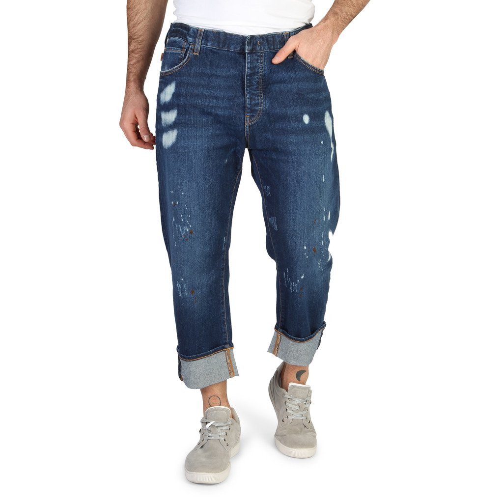 Emporio Armani Homme Pantalon Boyfriend Longueur de la cheville Bleu Image