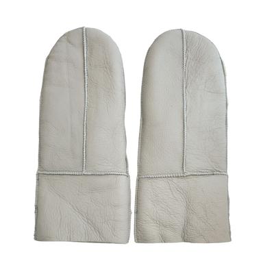 Damen Handschuhe aus echtem Schaffell, grau Image