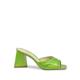 Versace 1969 Abbigliamento Sportivo Srl Milano Italia 19V69 Womens Sandal Green Simona Kid Naplak Verde Mela Leather - Size UK 7