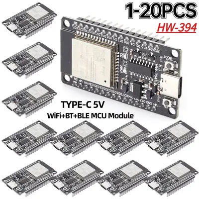 1-20PCS Development Board WiFi+Bluetooth-compatible ESP32 WROOM-32D Development Board Ultra-Low