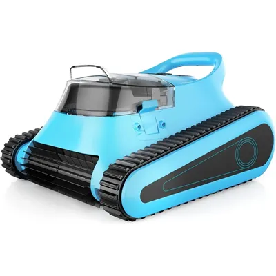 Cordless Pool Vacuum Robot: Automatic Robotic Pool Cleaner Lasts 150 Mins Wall Climbing 180W