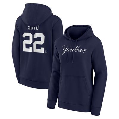 New York Yankees Kapuzenpullover mit Namen und Nummer – Juan Soto 22 – Damen Image