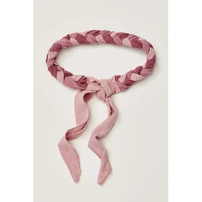 Sincere Soft Headband by Curried Myrrh at Free People in Muddy Fushcia