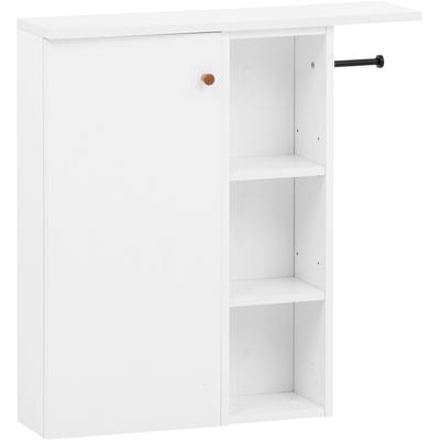 Seitenschrank SCHILDMEYER "Bjarne, Breite 70 cm, Griff aus Massivholz", weiß (mattweiß), B:70,7cm H:74,3cm T:17,0cm, FSC