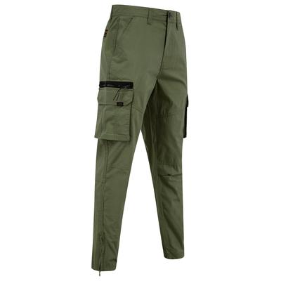 Trousers Costello Cotton Blend Multi-Pocket Cargo Trousers in Dusty Olive / L - Tokyo Laundry