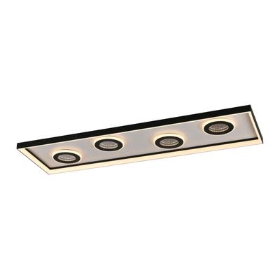 PAUL NEUHAUS Deckenleuchte "DUNE", schwarz, Ø 0,00cm H: 6,00cm, Lampen, CCT - über Fernbedienung, dimmbar über Fernbedienung, Memory Image