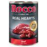 6 x 400g Real Hearts Beef with whole Chicken Hearts Rocco Wet Dog Food