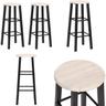 Vidaxl - Tabourets de bar lot de 2 noir mdf - tabouret de bar - tabourets de bar - Home & Living