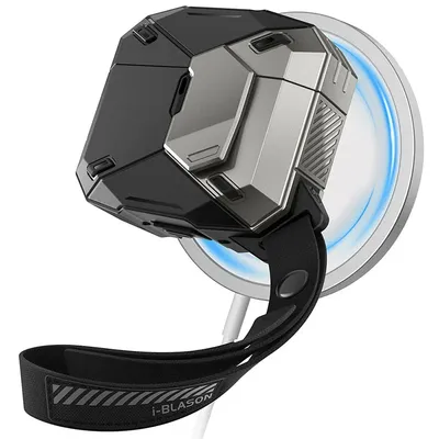 For Apple Airpods 4 Case I-BLASON Matrix Magnetic Automatic Lock Military Protective Case with Lanyard for Airpods 4th Gen