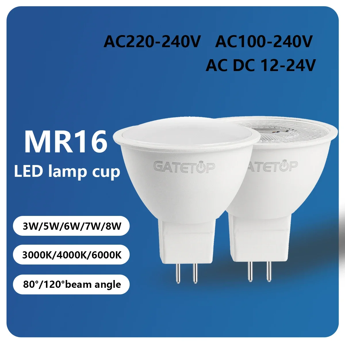 4 Stück Foco Gu 5,3 Basis Scheinwerfer Lampe Lampada AC 110V 220V DC12V LED Bombillas Scheinwerfer ersetzen die 40W 50W Halogenlampe