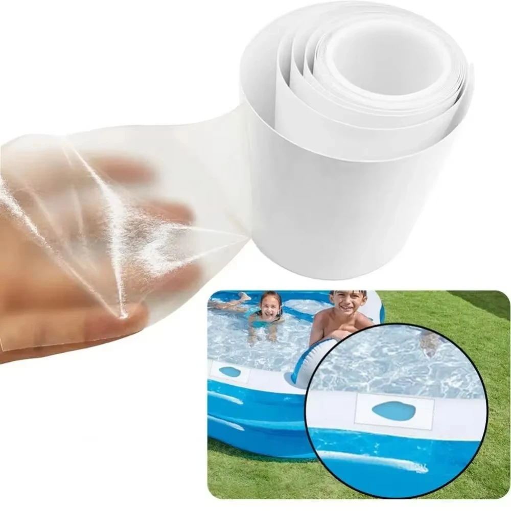 1-Rolle Reparaturflicken-Set, TPU-Klebeband, professionelle Reparaturflicken für aufblasbares Spielzeug, Schwimmbad, Schwimmkörper, Zelt, Luftmatratze, Regenmantel Image
