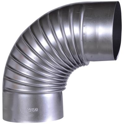 Ofenrohr FIREFIX, silber (silberfarben), B:15,2cm H:50cm L:15,2cm, Stahlblech, Rohre, feueraluminiert, starr, FAL-Ofenrohr Image