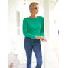 Strickpullover "Pullover", Damen, Gr. 46, grün, 100% Baumwolle, B.C. BEST CONNECTIONS BY HEINE, unifarben, Langarm, Pullover