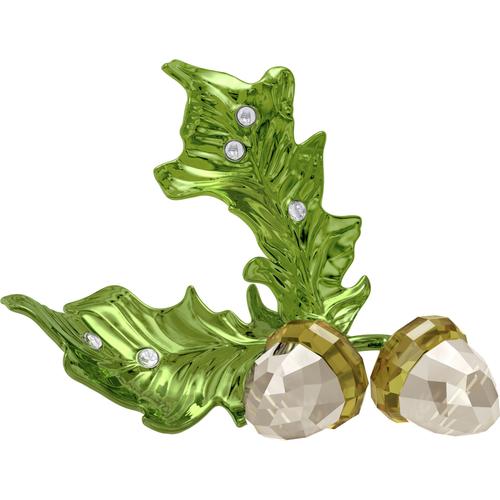 Dekofigur SWAROVSKI ""Kristallfigur Sammelfigur Idyllia Eichel, 5683435"", grün (grün,braun), Dekofiguren, B/H/T: 4,11cm x 4,98cm x 6,44cm, Eichel, Swarovski Kristall, Metall, Swarovski Kristall, B:4,11cm H:4,98cm T:6,44cm