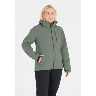 Skijacke WHISTLER "Drizzle", Damen, Gr. 36, grün (tannengrün), 100% Polyester, unifarben, casual, kurz, ohne Ausschnitt, Langarm, Jacken, in multifunktionaler und schützender Qualität Image
