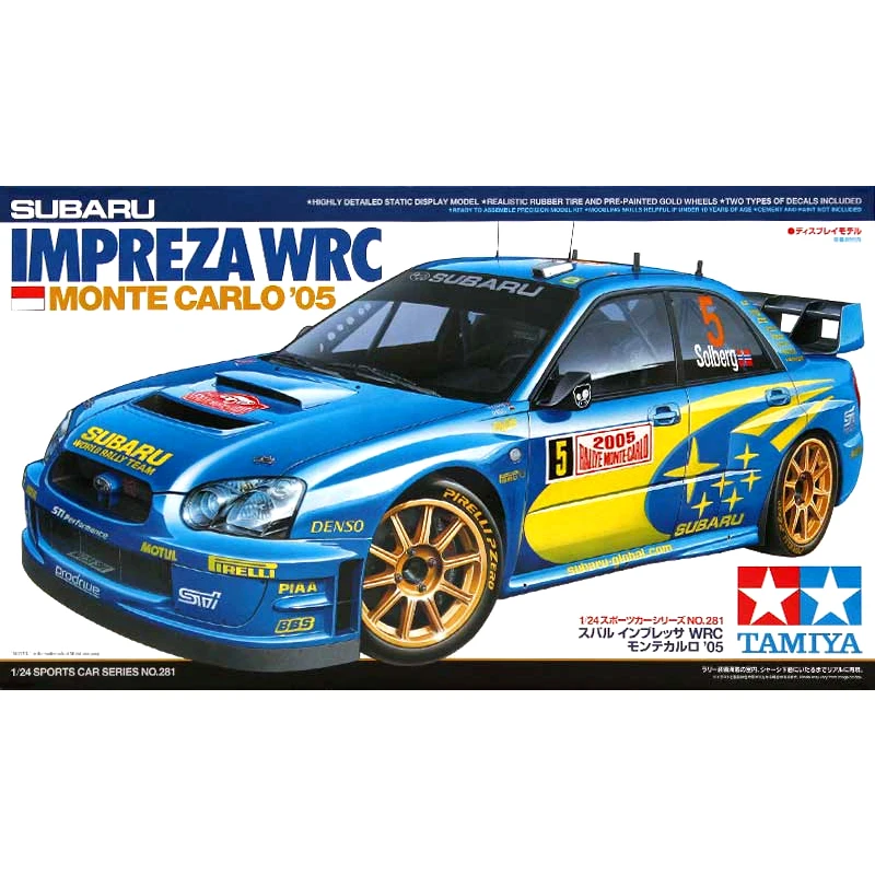 TAMIYA modello di assemblaggio di auto in plastica in scala 1:24 Impreza WRC Monte Carlo 05 Model Car Collection Toy Building Kit fai da te 24281