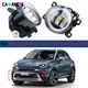 2 in1 Design Car 30W LED fendinebbia Angel Eye DRL Daytime Running Lamp H11 per Fiat 500X (334 _)