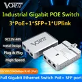 VONETS Switch Gigabit PoE industriale Switch di rete Ethernet 1000M Splitter Ethernet RJ45 Estendi SFP 5 porte Plug & Play VSP510