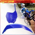 Blu Motocross Enduro Parafango Anteriore e Targa Anteriore Parafango Kit Carena In Plastica Per Yamaha YZ125 YZ250 WR250 WR450 YZ WR