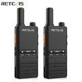 Retevis B3B B63B 15mm Mini Walkie Talkie ultrasottile Tipo C Carica VOX Walkie-talkie PMR446 Radio bidirezionale portatile professionale