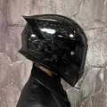 Aurora nero in fibra di carbonio modello di forgiatura Casco moto Full Face Capacetes DOT ECE certificazione Casco Motocross Men