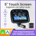 MEKEDE Touch Screen da 5 pollici Schermo portatile per moto Wireless Apple Carplay Android Auto IPX7