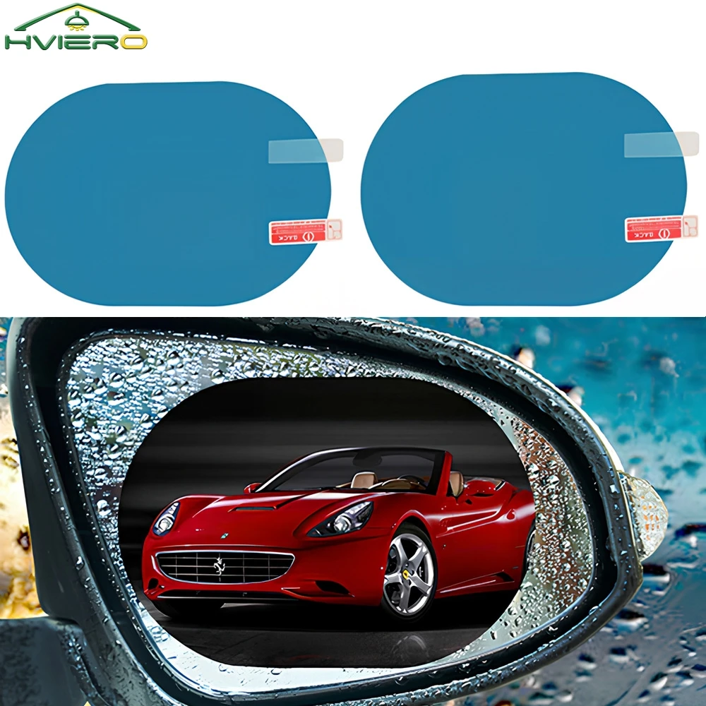 2 pièces autocollant de voiture Film imperméable pour rétroviseur de voiture rétroviseur de voiture pas de brouillard Film de pluie vue claire dans les jours de pluie Film de voiture