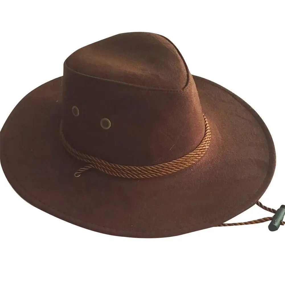 Farbe Männer Western Cowboyhut Big Edge Gentleman Cowgirl Jazz Geschenke West Cowboyhut für Männer Farbe mongolische Kappen Image