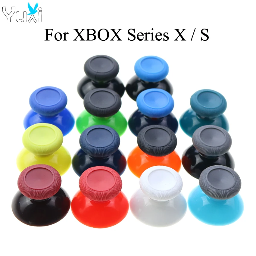 YuXi 2pcs For Microsoft XBox Series X S Controller 3D Analog Thumb Sticks Grip Joystick Cap ThumbSticks Cover For Xbox One