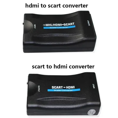 1080P Scart Zu HDMI Konverter Audio Gehobenen Video Adapter für HDTV Sky Box STB für Smartphone HD TV DVD Neueste EU/US Power Stecker
