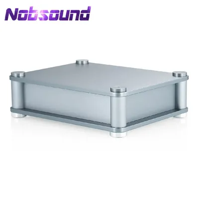 Nobsound Abgerundetes Aluminiumgehäuse, Vorverstärkerschrank, Power-Metallgehäuse, 220 x 280 x 87 mm Image