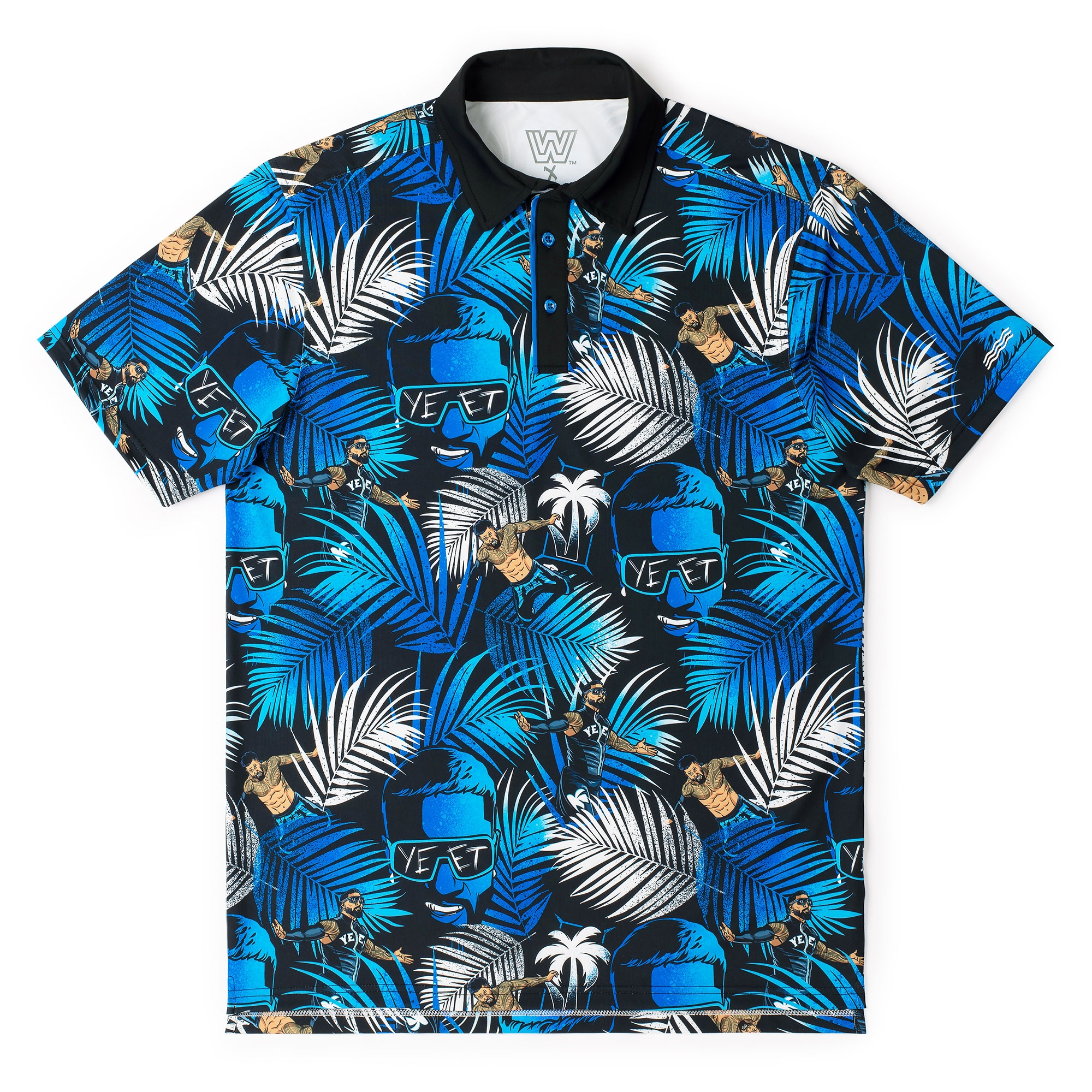 RSVLTS Schwarzes Jey Uso-Alltagspolo „Main Event“ für Herren Image