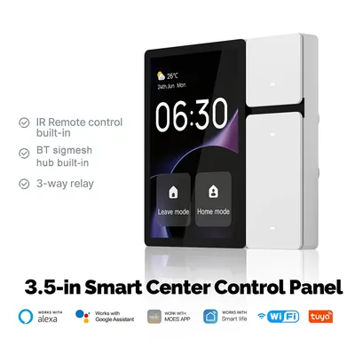 WiFi for Tuya Center Control Panel 3.5 Inch Smart Central Control IR Remote Control Central