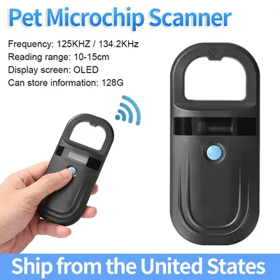 Black Animal RFID Reader 134.2KHz 125kHz USB/Bluetooth Pet Cat Dog Microchip Scanner FDX-B Glass