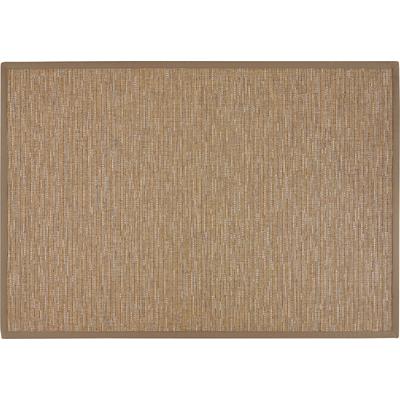 Teppich DEKOWE "Naturino Effekt", braun (camelfarben), B:80cm H:8mm L:250cm, Kunstfaser, Teppiche, Flachgewebe, Sisal-Optik, mit Bordüre, In- und Outdoor geeignet Image