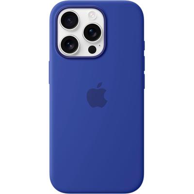 APPLE Smartphone-Hülle "iPhone 16 Pro Silikon Case mit MagSafe" Hüllen Gr. iPhone 16 Pro, blau (ultramarin)