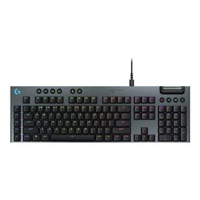 Logitech G G915 X Full-Size Corded Mechanical GL Gaming Keyboard with RGB Backlighting, Brown Tactile Switch