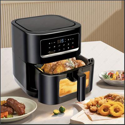 TEMU Air Fryer Vision, 7l Large Airfryer, 10 Functions, Air Fry, , Bake, Dehydrate, And More, Quiet, , Easy To Clean, Black