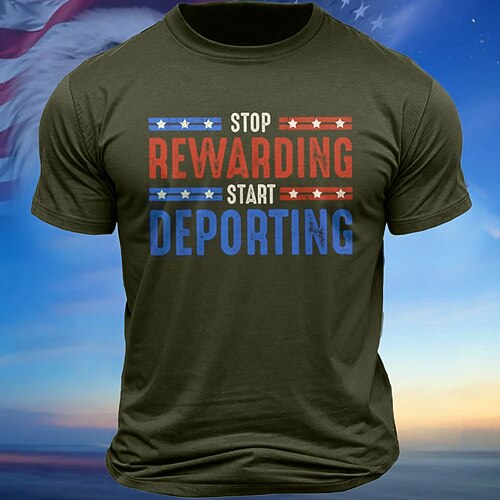 T-shirts patriotiques pour hommes T-shirt grincheux à manches longues T-shirt 3D imprimé à col rond Vêtements décontractés quotidiens de designer de rue noir bleu vert été printemps automne S M L XL