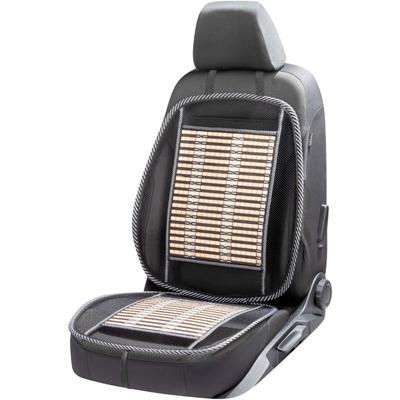 Carcomfort - Atmungsaktive Bambus-Sitzauflage, Auto-Sitzauflage beige/schwarz Image