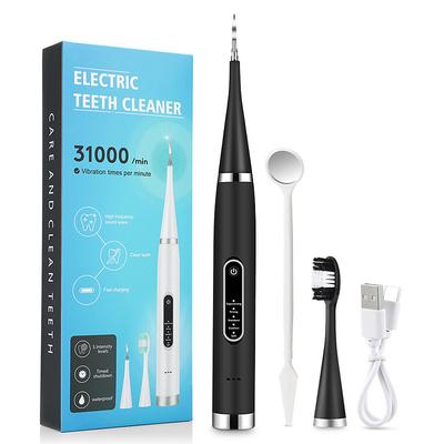 2 in 1 Electric Toothbrush Sonic Cleaner Tartar Remover USB Rechargeable Smart Vibrating Toothbrush Adult Household Oral Care