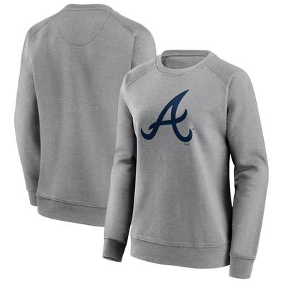 Atlanta Braves Mono-Logo-Grafik-Sweatshirt mit Rundhalsausschnitt – Damen Image