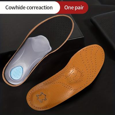 TEMU 1 Pair Breathable Eva Shoe Insoles For - Comfortable Cushioning With Shock Absorption, Pu Material, Ideal For Wear, Shoe Accessories Image