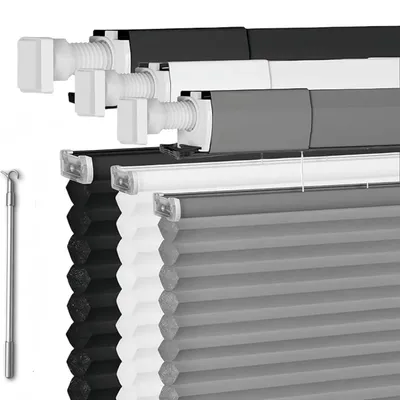 The Cheapest Price Best quality Punch-Free FromTop To Bottom Manual Spring Cordless Cellular Honeycomb Blinds ForHome Decoration